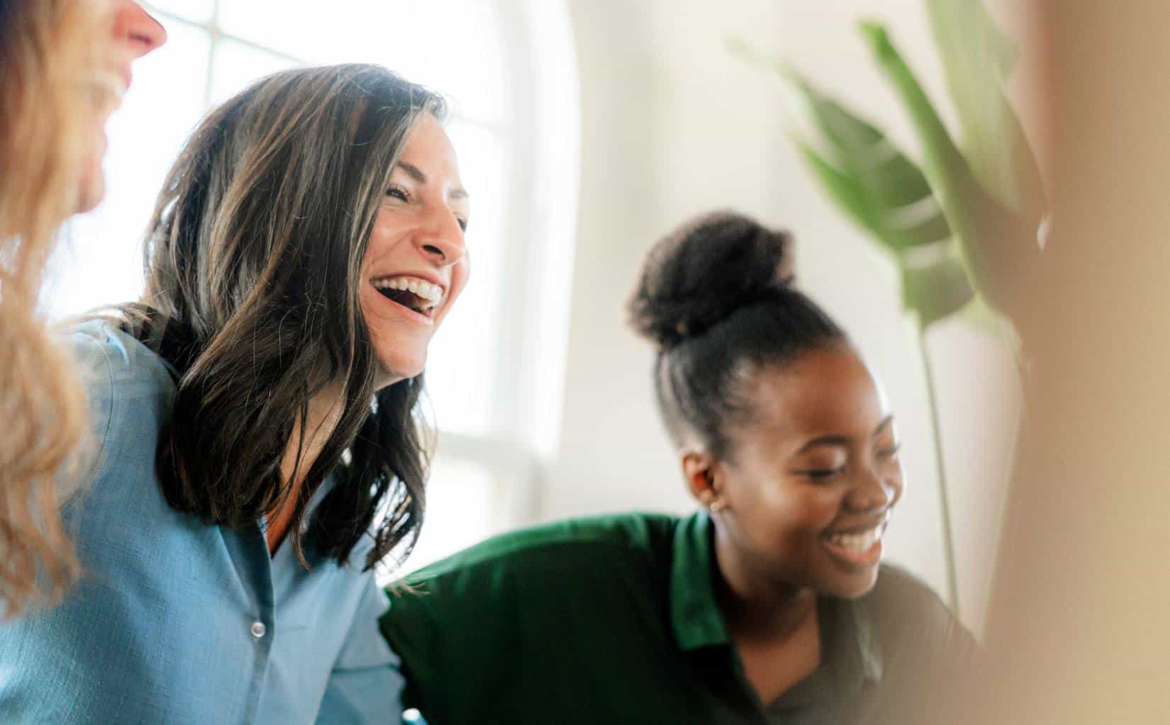 Group of women sharing a light moment at a Humana rehab in New Jersey.